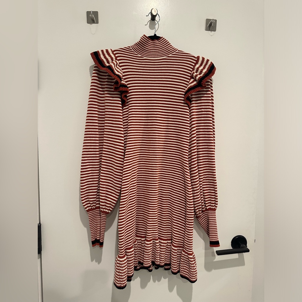Ulla Johnson Striped Sweater Mini Dress